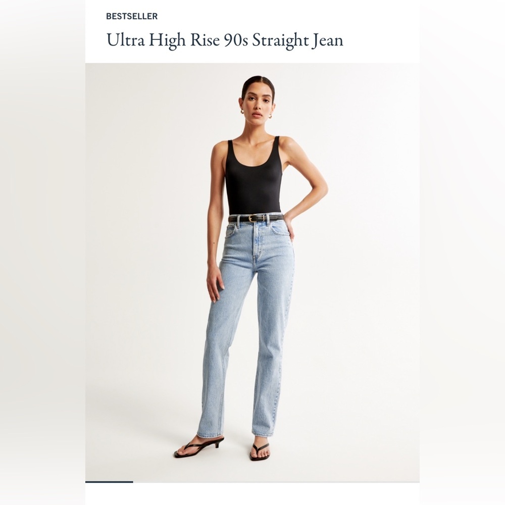 Abercrombie & Fitch Blue Straight Leg Jeans